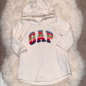 Cute bear ears hoodie dress